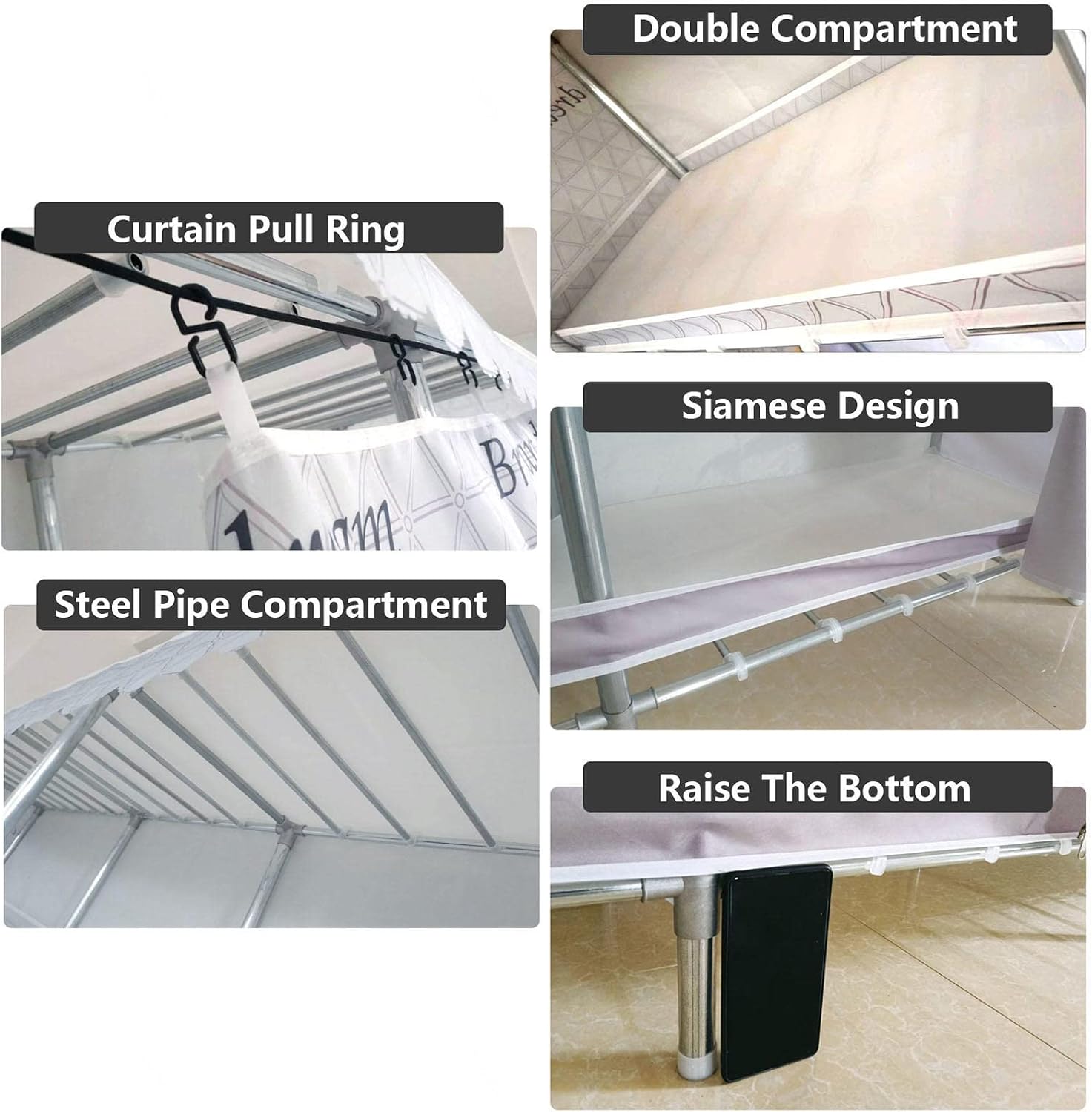 Wardrobe, Portable Wardrobe Shelves, Clothes Closet Storage Organizer with Hanging Rail, for Clothes, Bags,B-200x45x169cm