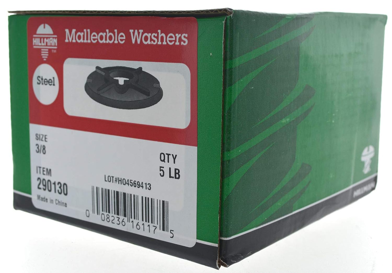 Hillman 290130 3/8-Inch Malleable Washer, 5-Pound-Pack