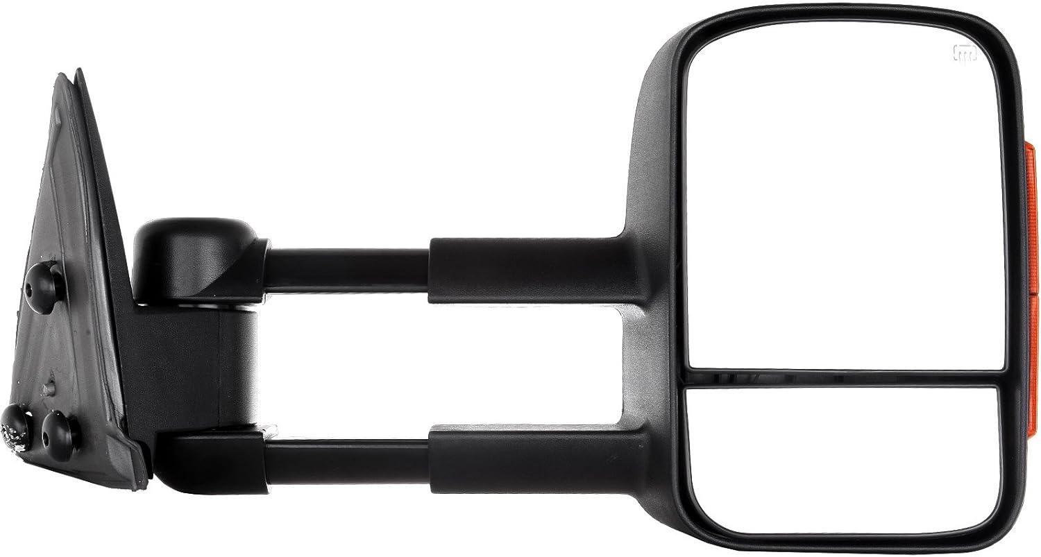 Tow Mirrors Fit for 2003-2006 for Chevy Silverado 3500/Suburban 1500/2500 Tahoe 1500 HD Towing Mirrors with Left Right Power Heated Turn Signal Light Black Housing