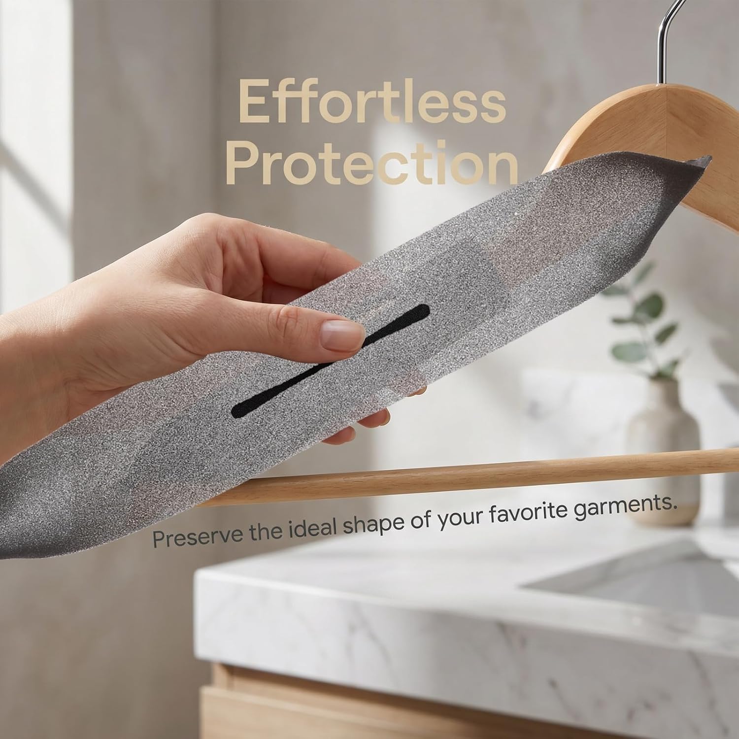40pcs Non-slip Sponge Hanger Shoulder Pad Covers for Clothes, Easy Installation Reusable Black Protective Sleeve for Hangers, for Home and Clothing Stores