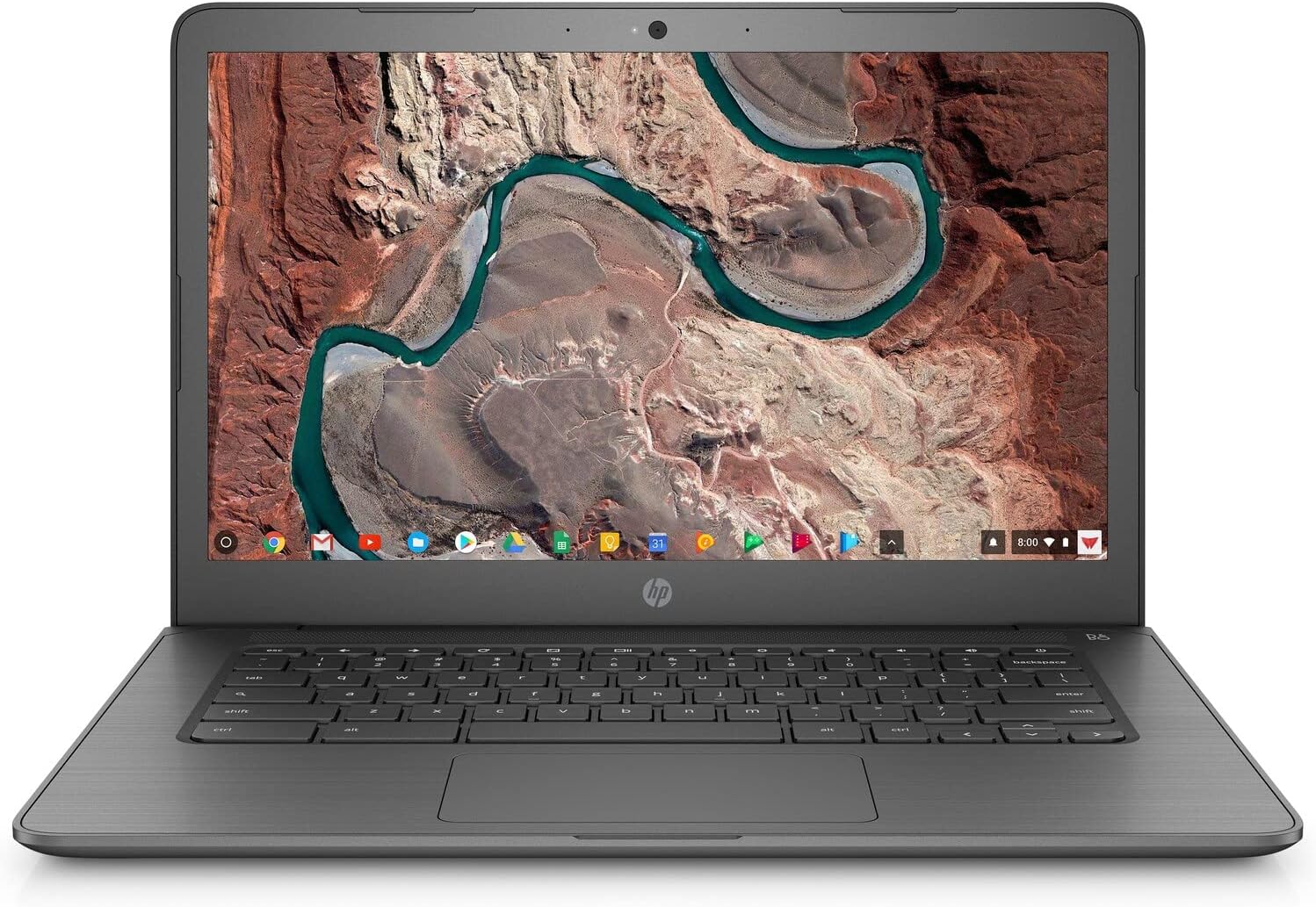 HP Chromebook 14-ca061dx, 14-inch HD Touchscreen Laptop Notebook, Intel Celeron N3350 Intel HD Graphics 500 4GB RAM 32GB Computer Storage, Chalkboard Gray (Renewed)
