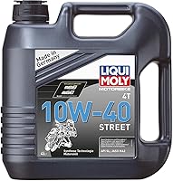 Liqui Moly 4T 10W-40 Street Fully Synthetic Motorcycle Oil 4-Liter - High-Performance 4-Stroke Engine Protection
