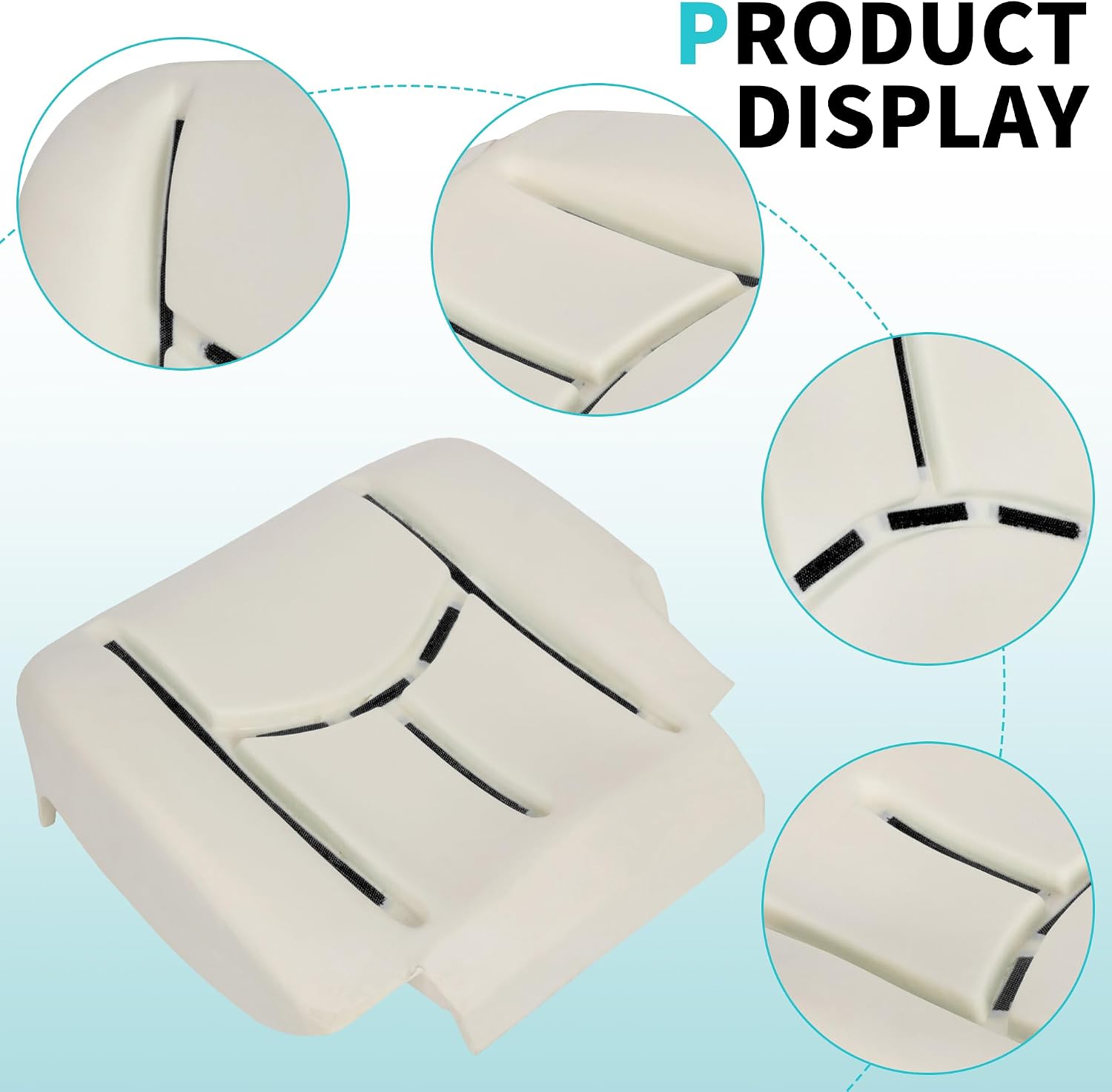 ECOTRIC Seat Cushion Compatible with 2003-2007 Chevy Silverado/Suburban/Tahoe GMC Sierra/Yukon Cadillac Escalade Driver Side Seat Foam Replacement for 19330710 88941606