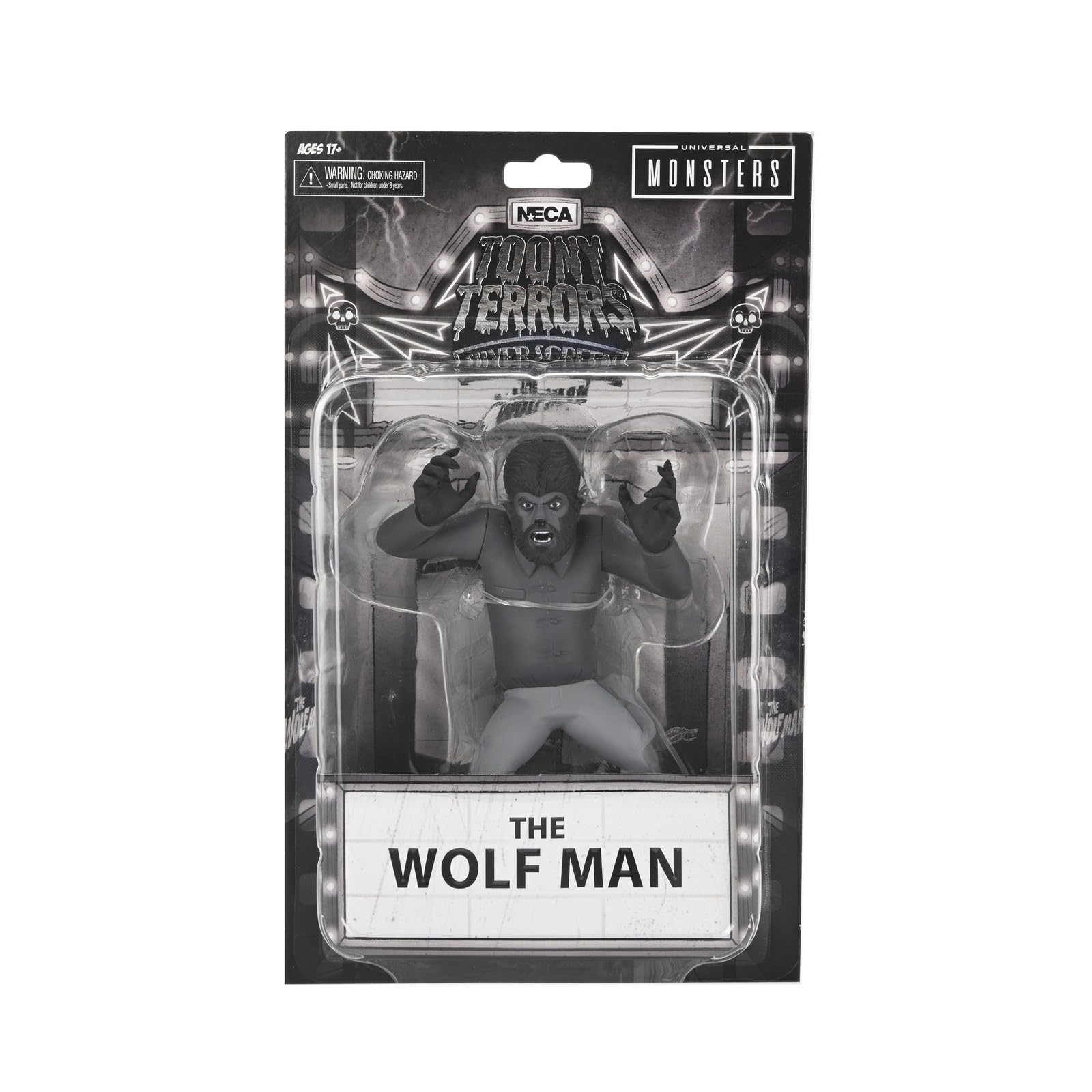 Universal Monsters - 6" The Wolfman B&W Toony Terrors Action Figure