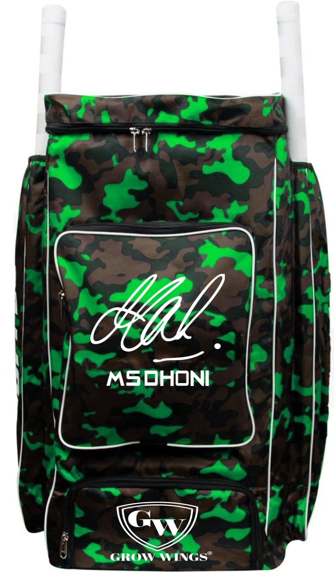 Grow wings Green Cricket Kit Bag Unique Design with Heavy Padded Cricket Kit for Cricketer-image-1