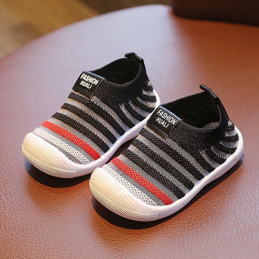 1 Pair of Spring/Summer Children's Walking Shoes for Boys and Girls Aged 0-1-2 with Soft Soles, Anti Slip, Breathable Woven Shoes