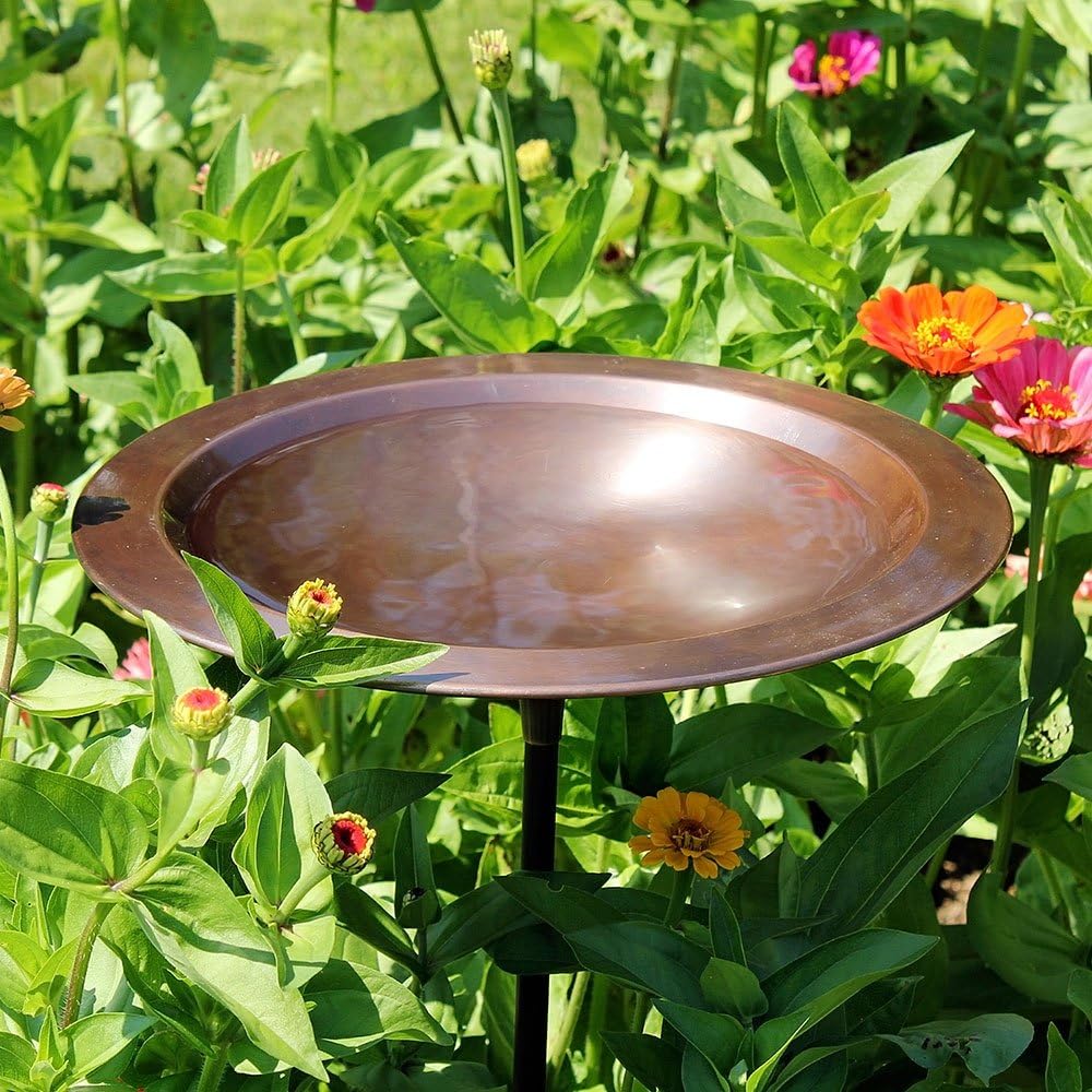 Achla Designs Classic II Copper Birdbath with Stake