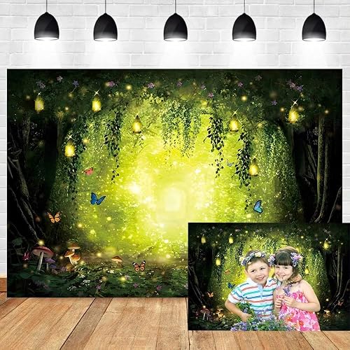 10x6.5ft Fairy Tale Forest Wonderland Backdrop for Photography Spring Enchanted 