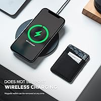 Vista 6 de VULKIT Cartera magnética para teléfono MagSafe, bloqueo RFID, cartera con tarjetero para iPhone serie 16/15/14/13/12 y funda para teléfono
