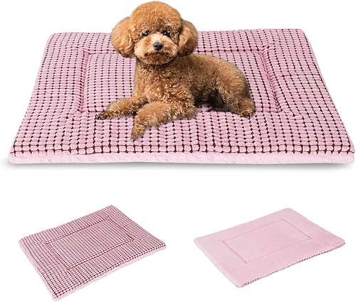 Miniatura 37 de BVAGSS XH079 - Almohadilla reversible para jaula de perro, de espuma viscoelástica, suave, cálida, lavable a máquina, colchón para perreras para