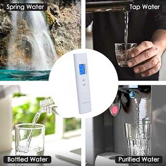 Water Quality Tester TDS Mater, 6 in 1 Digital Water Tester,COD/TOC/TDS/UV275/EC/Temp Water Quality Tester for Drinking Water, Well, Tap, Purified