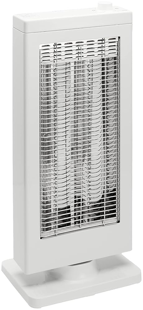 ホワイト クラシックデザイン 電気ストーブ ユアサプライムス.com｜首振りクラシックカーボンヒーター