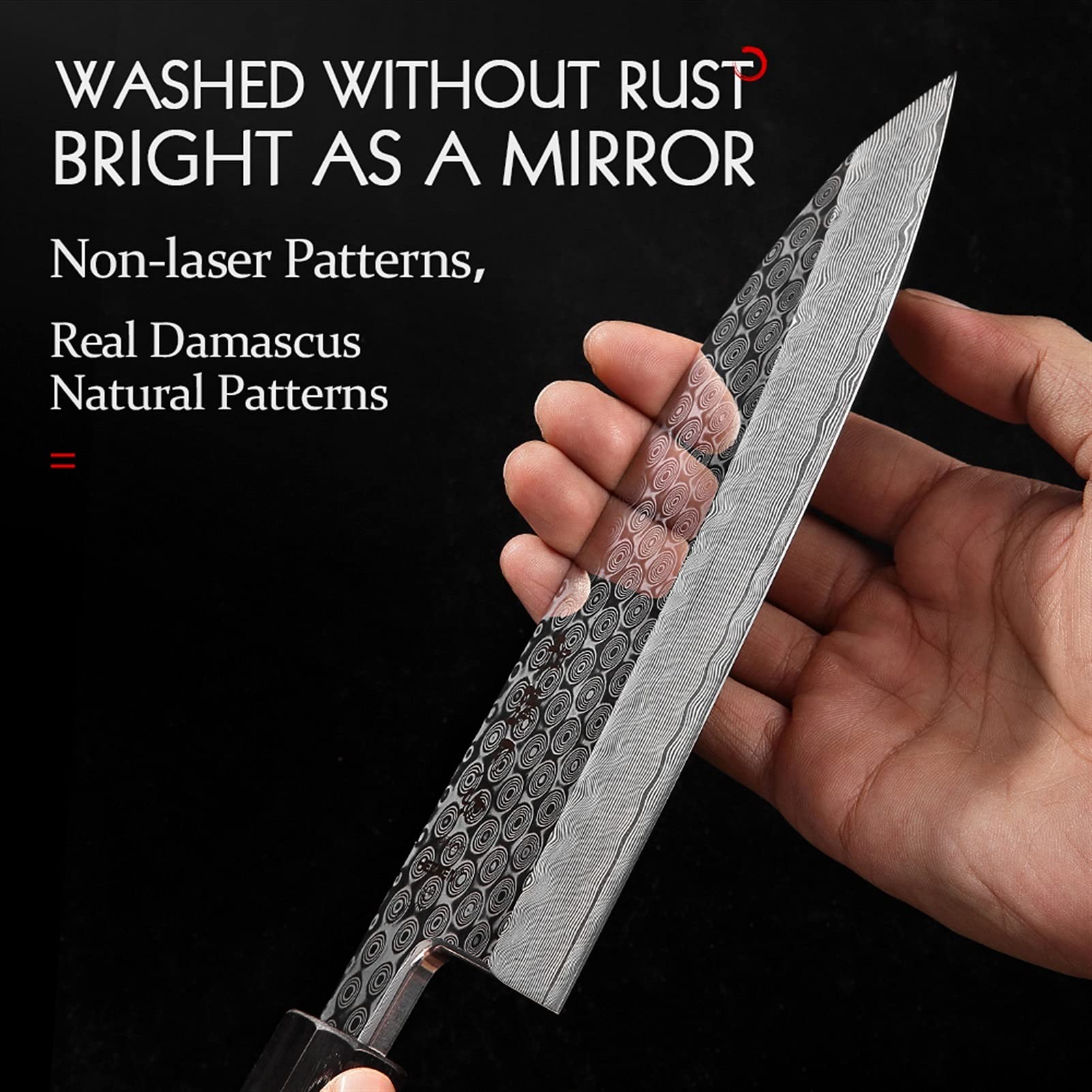Retro Serie 180mm Gyuto coltello Damasco Steel Sashimi Giapponese Pesci-Filletto Strumento da cucina Sharp Salmon Cook Coltelli da cucina Coltello da cucina