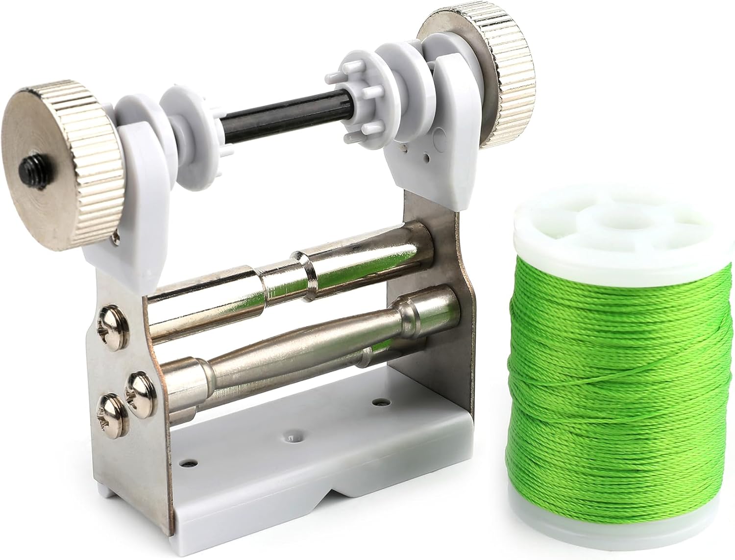 ZSHJGJR Archery Bowstring Serving Thread Jig - with 131 Yard Durable Nylon Bow Serving String Thread for Compound/Recurve/Long Bow Tying Peep Sight Nock Installed Tool