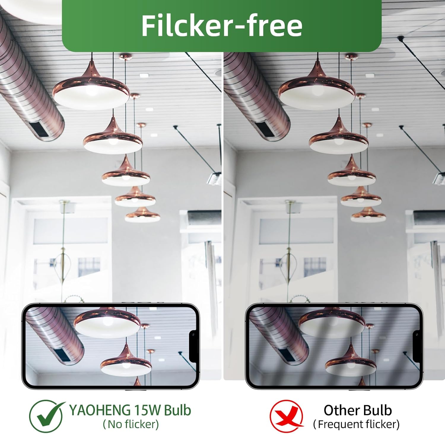 A19 LED Light Bulb, 100 Watt Equivalent LED Bulbs, 4000K Neutral White, 1500 Lumens, Standard E26 Base, Non-Dimmable, 15W Super Bright Light Bulbs for Home, Office Lamp, ETL Listed(20-Pack)