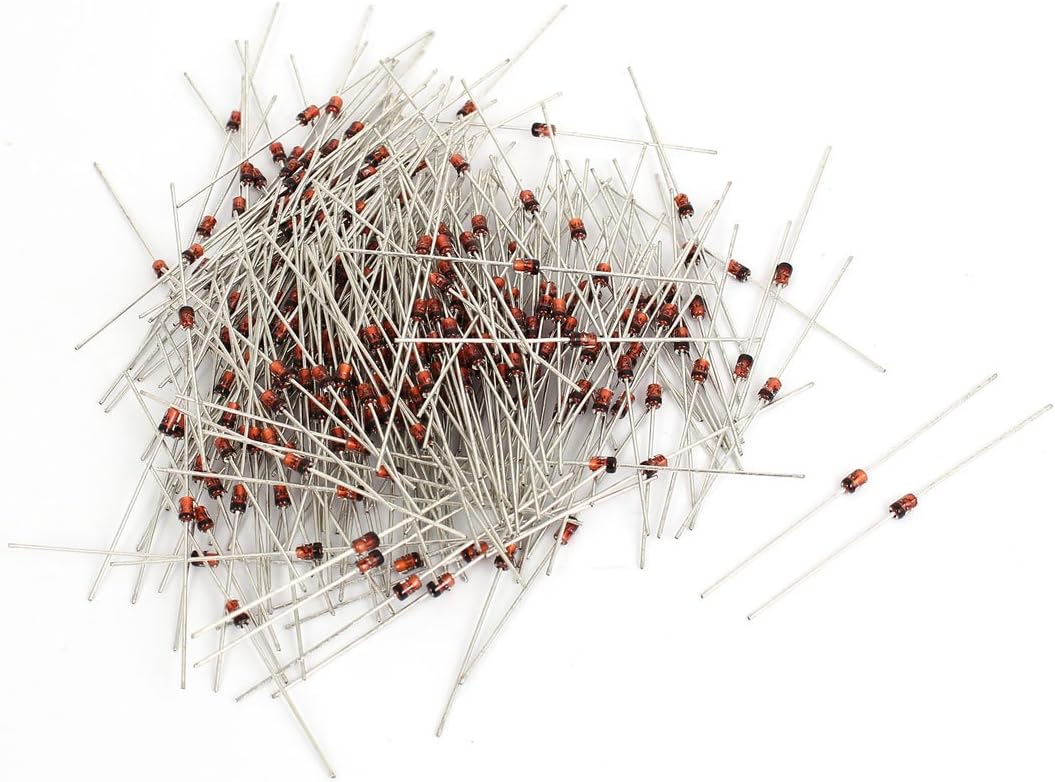 250pcs axia-l Diodes Lead Zener Diodes Voltage Regulator 1N4751 Schottky Diodes 1W 30V