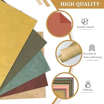 Fall Scrapbook Paper 12x12 - 24 Sheets/24 Designs Double-Sided Autumn Card Stock Pape, Boho Patterned Scrapbooking Paper for Thanksgiving School Office Home Supplies Scrapbook Supplies