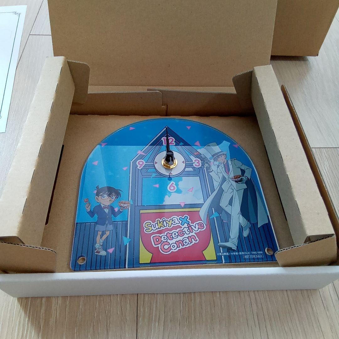 すき家 コナン 置時計 アクリルクロック 怪盗キッド 江戸川コナン
