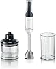 Bosch Home Appliance - MSM4W220 ErgoMaster 4 Series, Hand Blender, 600W Motor, QuattroBlade Mixer, Accessories Included - White