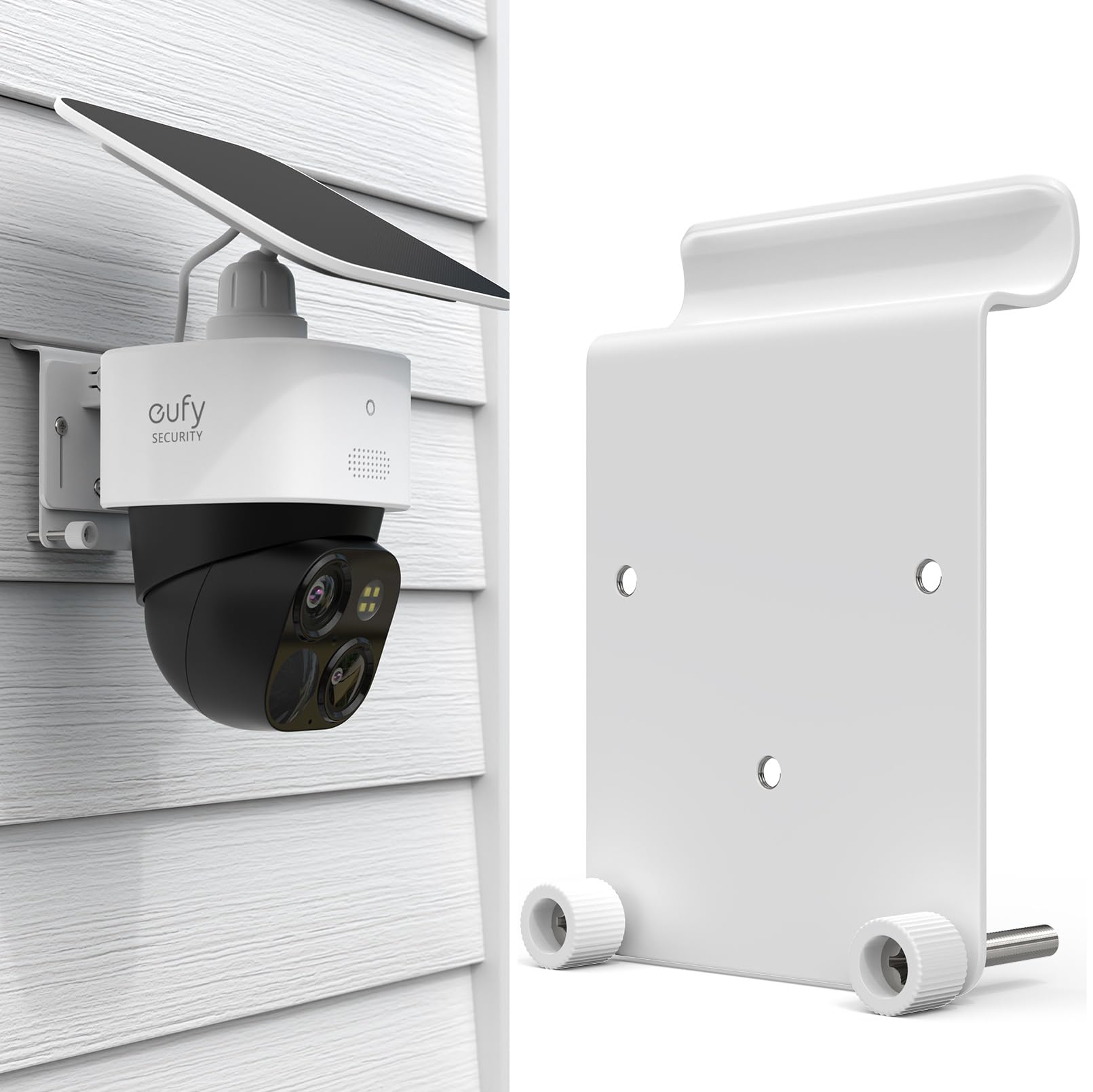 Support Eufy SoloCam S340 blanc pour surveiller le jardin depuis le vinyle - 8