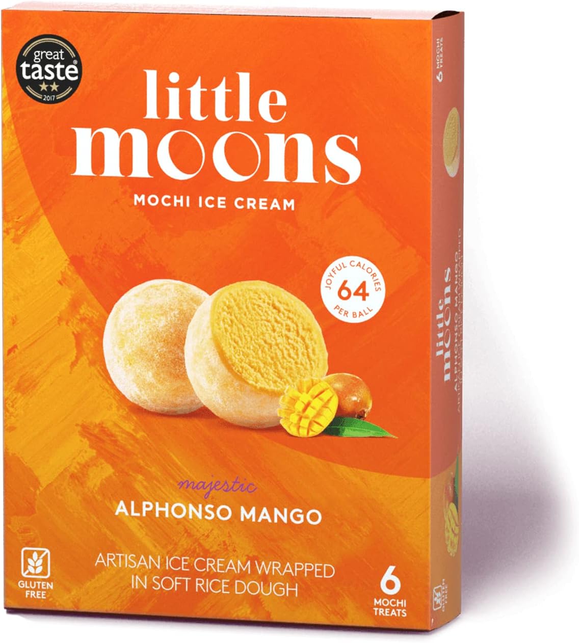 Little Moons Alphonso Mango Mochi Ice Cream, 6 x 32g (Frozen)
