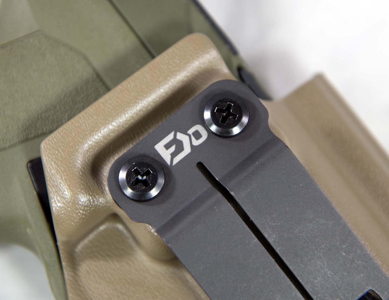 FDO Industries IWB Kydex Holster Optic Cut with Claw & Discreet Carry Concepts 1.5" Metal Clip - Made in USA