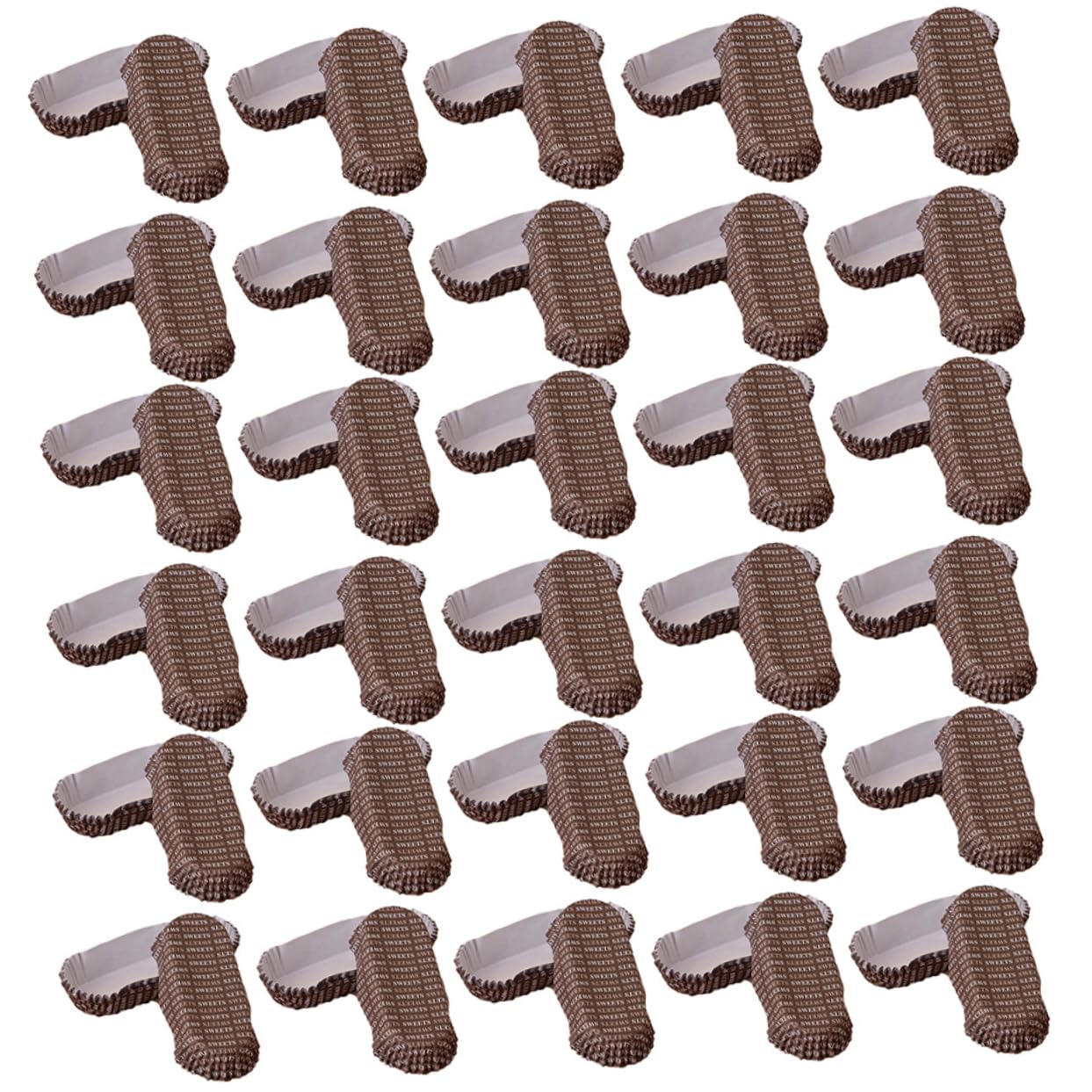 Alipis 100pcs Paper Hot Dog Trays Greaseproof Baking Cups Disposable Cupcake Liners Pastry Paper Plates