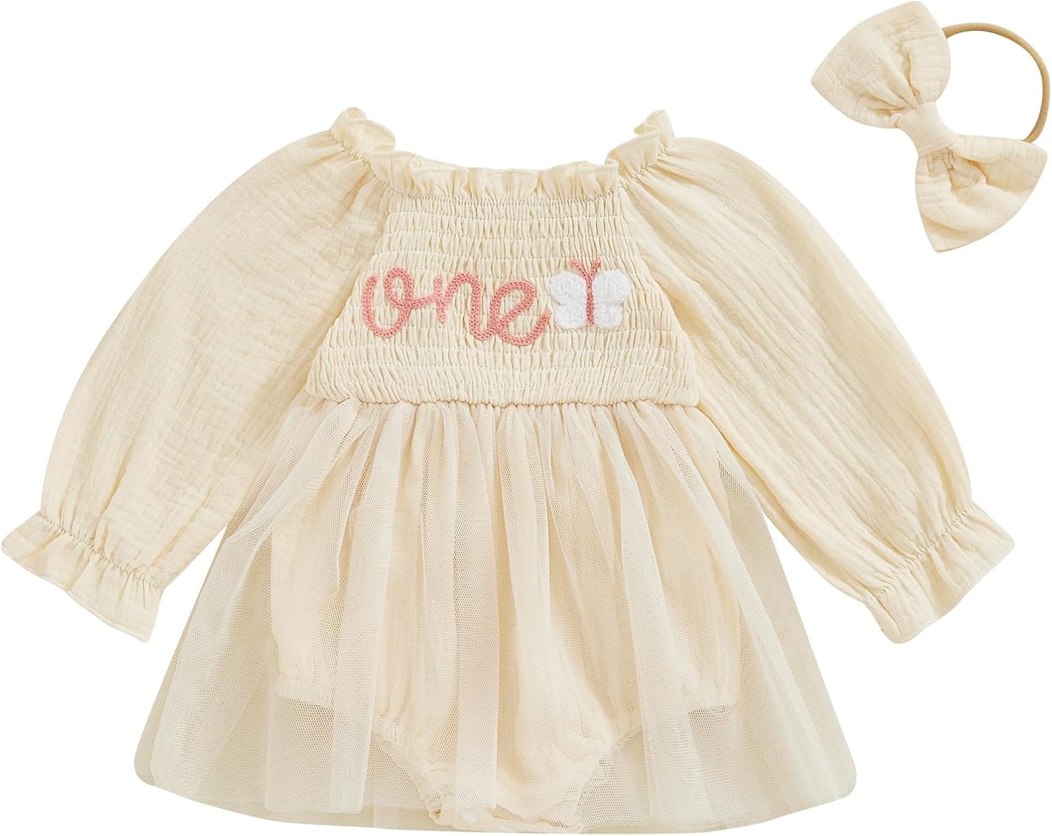 Baby Girl 1st Birthday Outfits One Year Old Tulle Romper