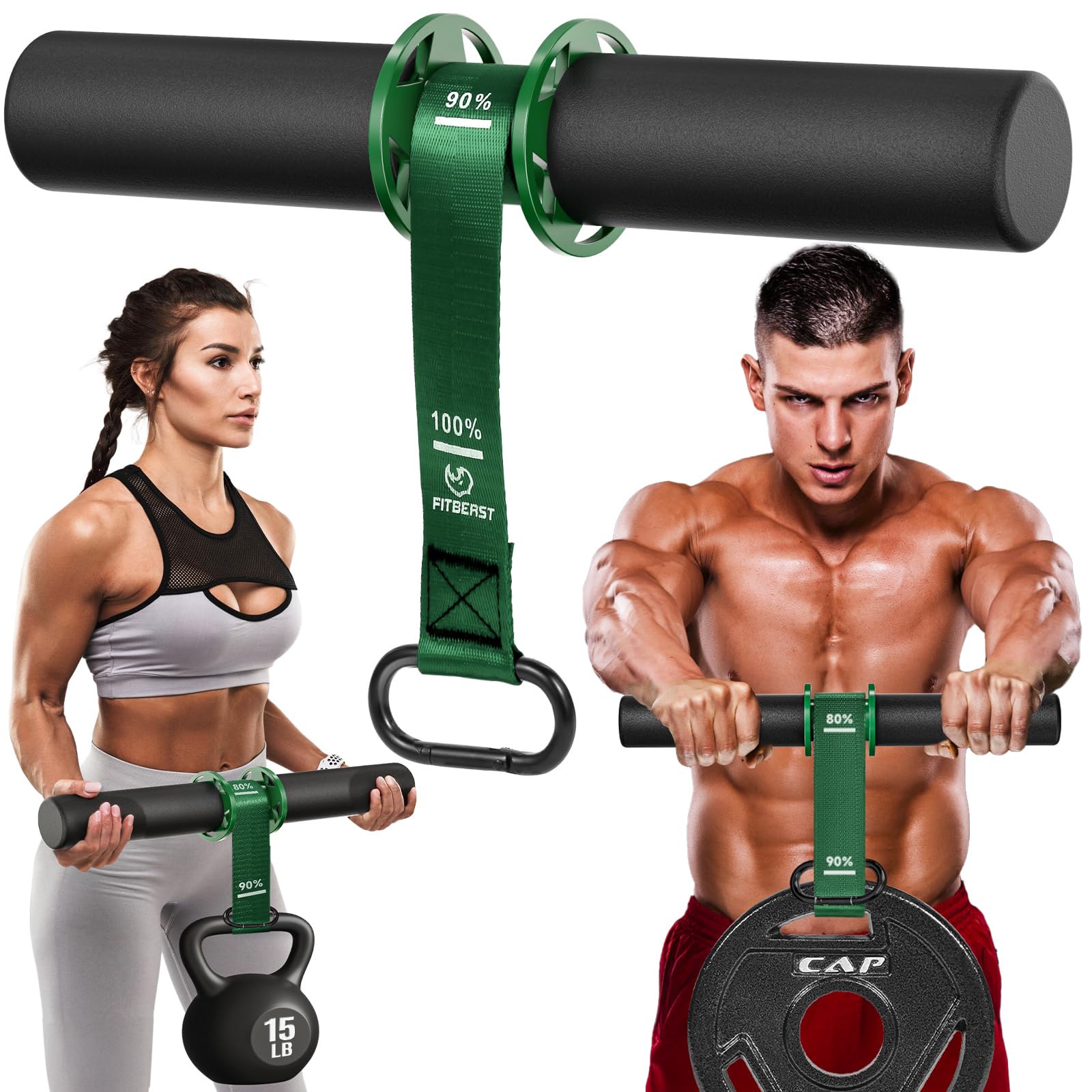 Entraîneur de force pour avant-bras et poignet avec sangle en nylon et poignée ergonomique pour un renforcement musculaire efficace