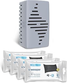 Wessper Fresh Fridge Deodorizer Refrigerator with Replaceable Cartridge | Wessper Refrigerator Absorber, neutralizes bad smell, activated carbon, operation 6 months