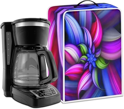 DISNIMO Art Floral - Funda de poliéster para batidora o cafetera, protección contra el polvo y las huellas dactilares, protege tu licuadora, lavable