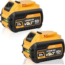 2Pack 9.0Ah Replacement for Dewalt 20V 60V Max Flexvolt Battery Charger