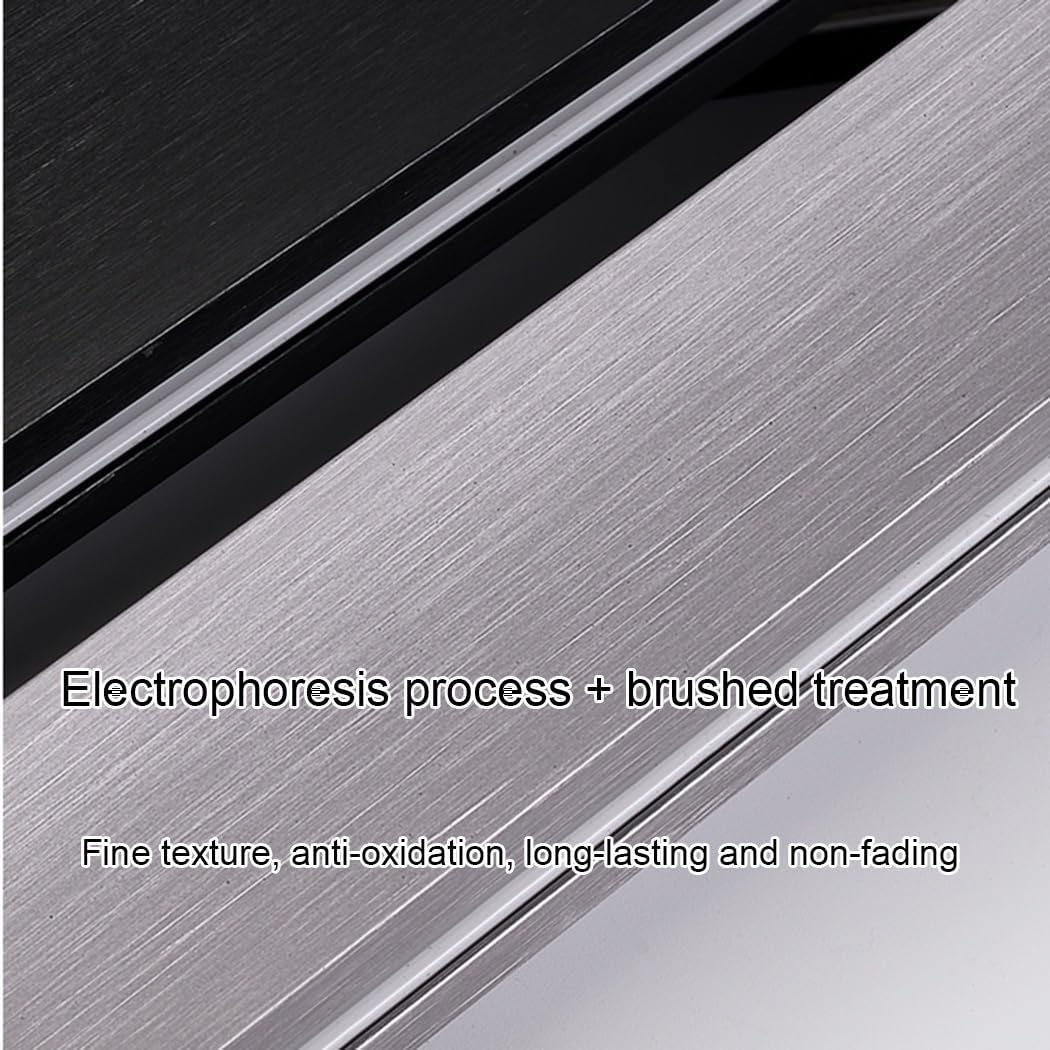 Heavy-Duty Aluminum Curtain Track System for Room Divider, Adjustable 70-600cm, Ceiling or Wall Mount, Includes Rollers & End Caps, Gray Finish, 150cm Length