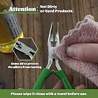 Vista 7 de SPEEDWOX Mini Alicates de Punta Curva con Mandíbula Serrada y Cortador de Cadena - Alicates de Punta Larga de 5 Pulgadas para Manualidades