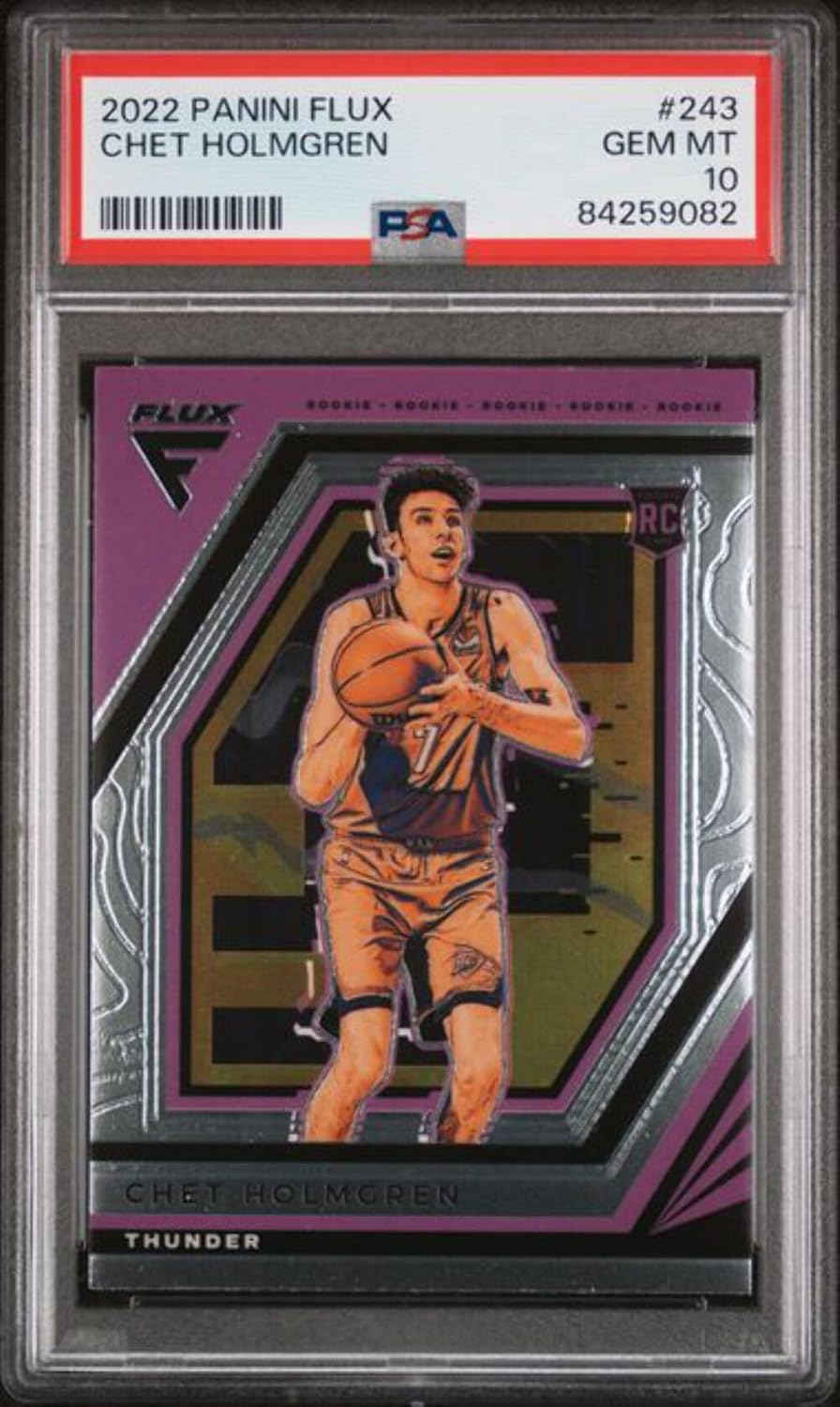 Graded 2022 Panini Flux Chet Holmgren #243 Rookie RC Basketball Card PSA 10 Gem Mint
