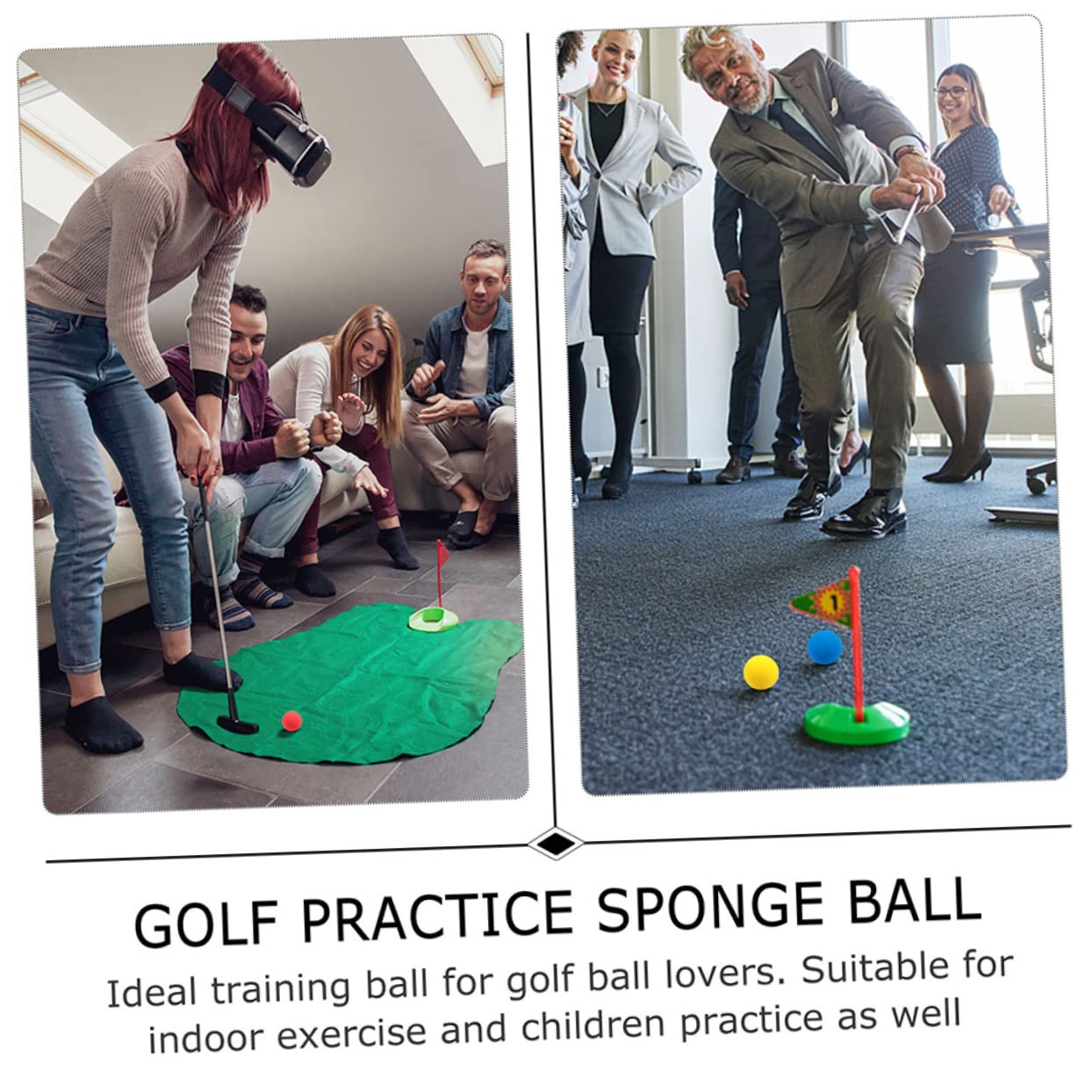 Sosoport 10 Uds para Practicar Golf De Tren De Práctica Pelota Hinchable Interior Eva