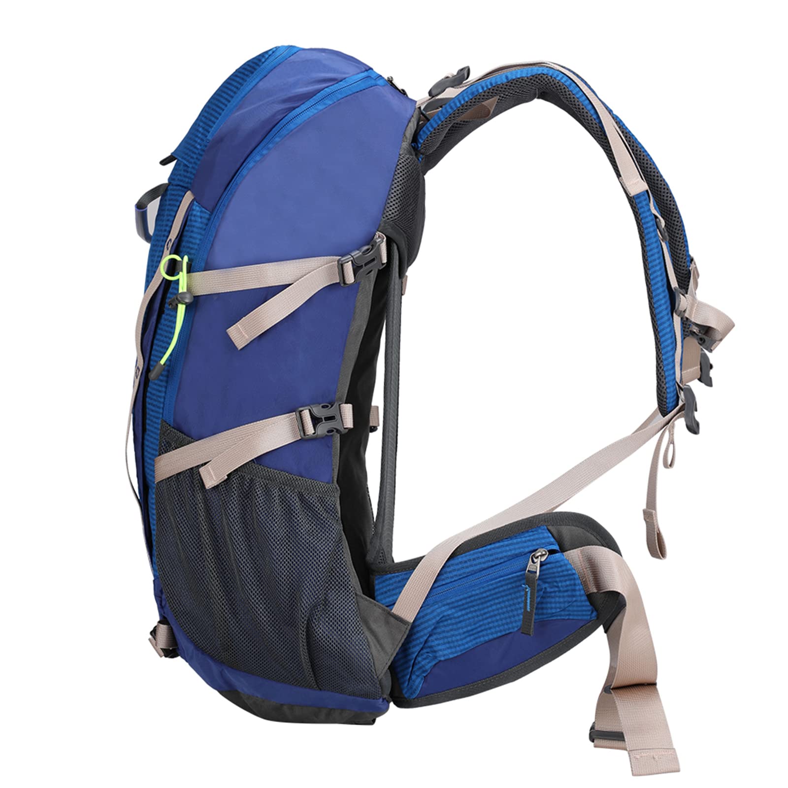 Aoking Mochila senderismo 40-50 L impermeable con silbato SOS y funda para lluvia