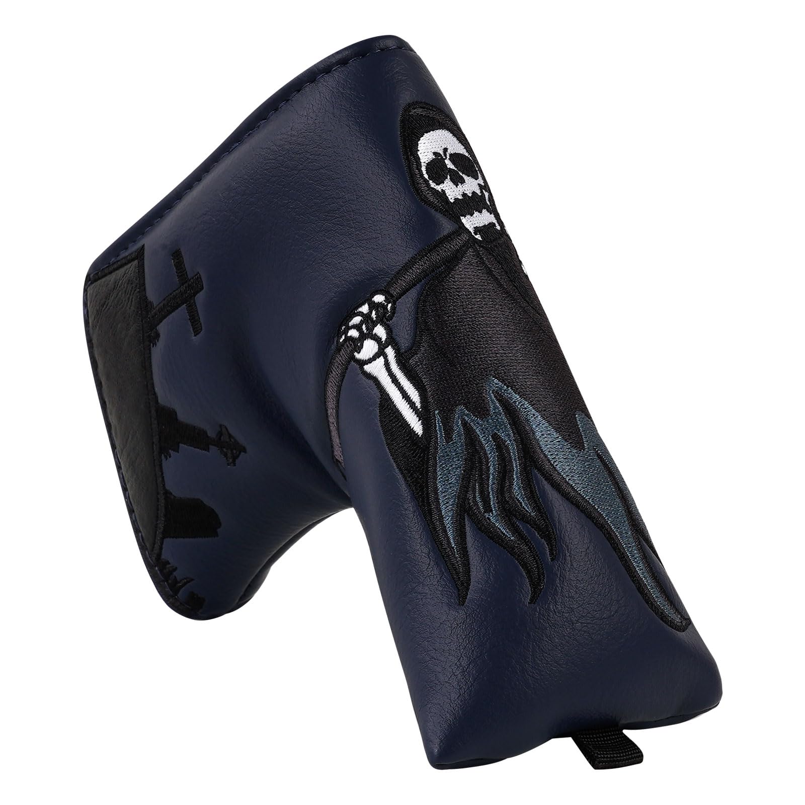 LZFAN Golf Club Head Covers Driver Fairway Wood Hybrid Mallet Blade Putter Golf Club Headcover Protector Embroidered Leather