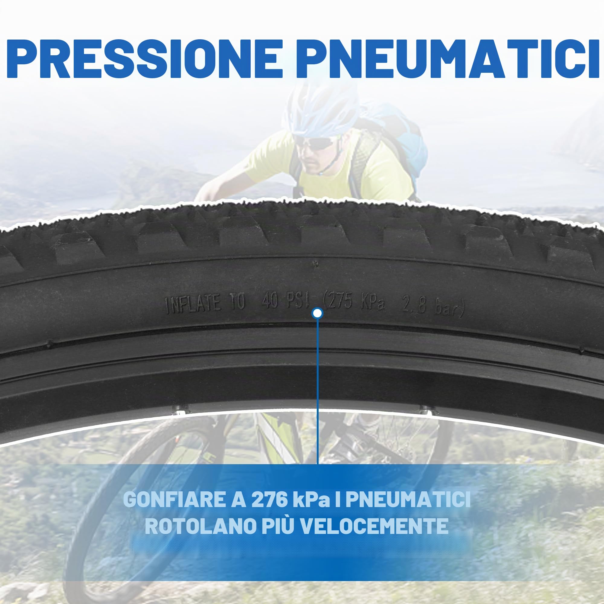 MEGHNA Pneumatici di ricambio per bicicletta, 700 x 42 c, per bici da corsa, tubo flessibile
