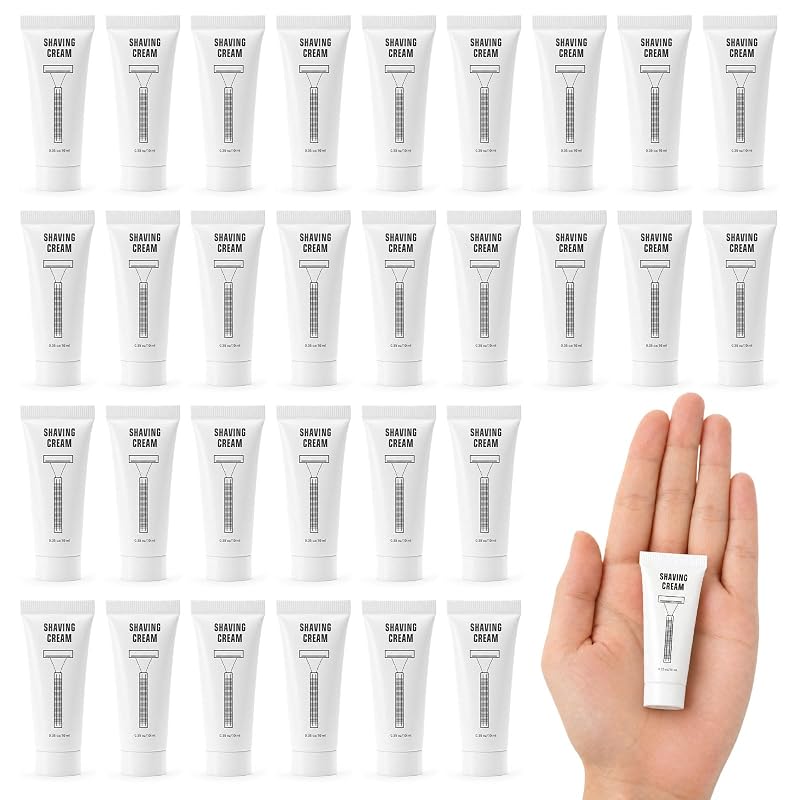 Creme de barbear SLequipo em tubos individuais, 10 g, pacote com 20