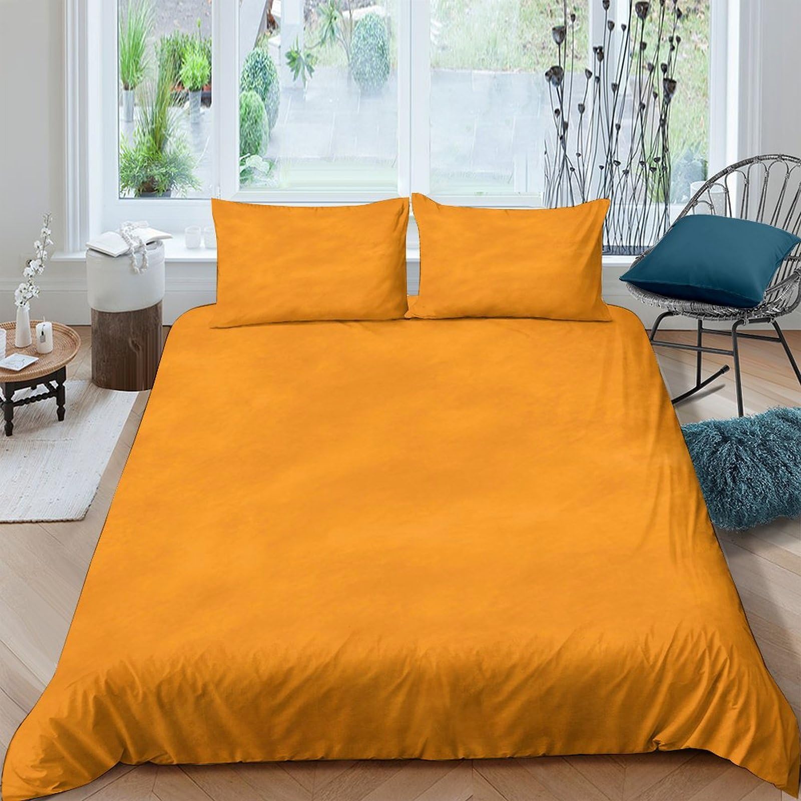 Ctjqhvkz Style-1 3D Printed Solid Mustard Fitted Sheet Microfiber Anti-Slip Sunburst Bed Sheet For Bedroom Dorm Mattress Decor Single（135X200cm）