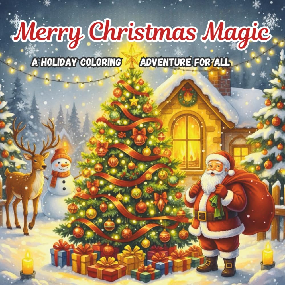 Merry Christmas Magic: A Holiday Coloring Adventure for All