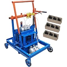 Hand-Propelled Hollow Soil Block Brick Molding Machine 220V, Carbon Steel