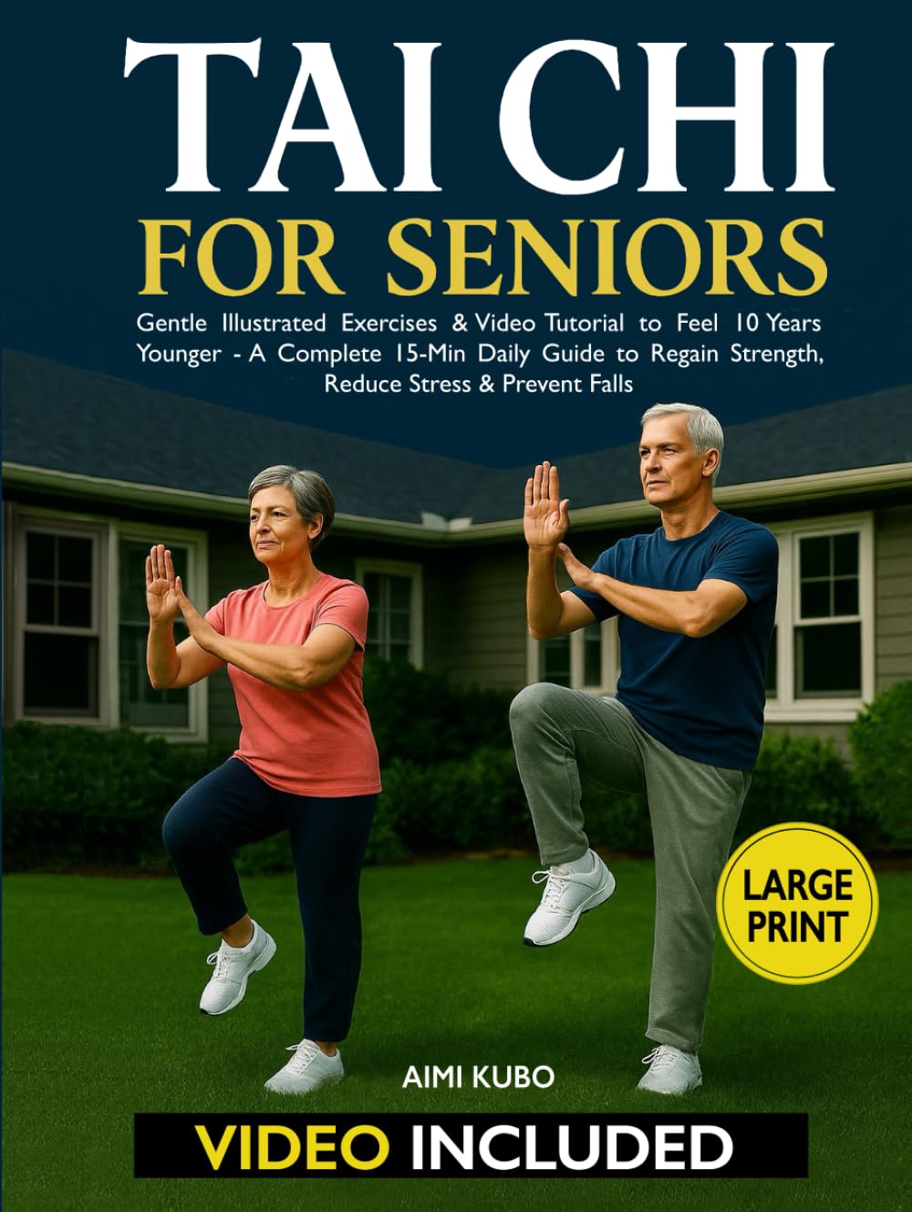 Tai Chi for Seniors: Gentle Illustrated Exercises & Video Tutorial to Feel 10 Years Younger - A Complete 15-Min Daily Guide to Regain Strength, Reduce Stress & Prevent Falls | Extra-Large Print