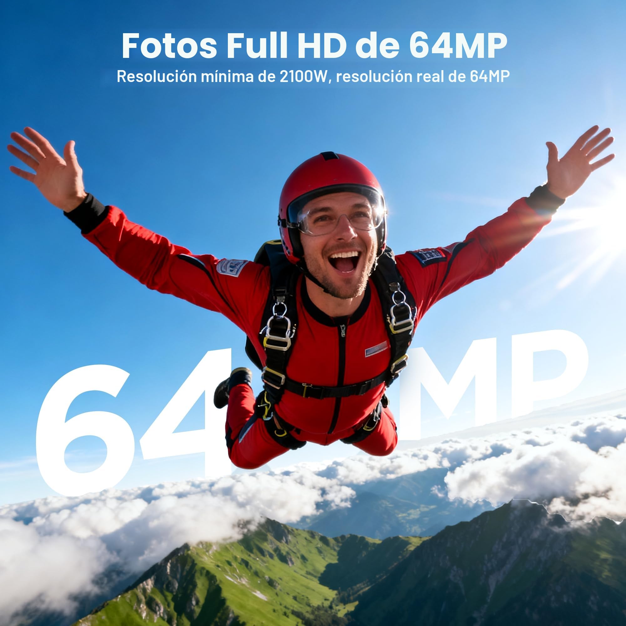 4K Digital Camara de Fotos Compacta: 64MP Profesional Video Cámara con 16X Zoom - Regalo para Principiantes Adultos - Baratas Vlog Camera Niño Niña(No Hay Tarjeta SD)