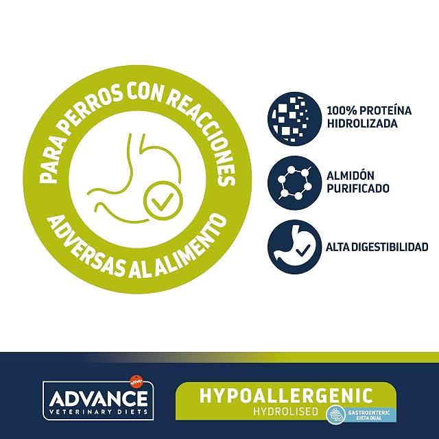 Foto 3 de 6 de Advance Veterinary Diets - Pienso para perros adultos y sénior medianos y grandes Advance Hypoallergenic…