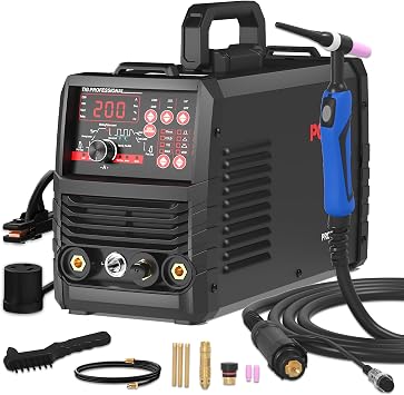 PONEY 200 A TIG Welder 110V/220V 5 In 1 Aluminum Welder Machine