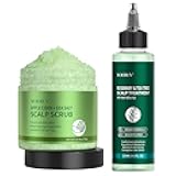 VOERUY Apple Cider Scalp Exfoliator Scrub 10.6oz/300g +Rosemary & Tea Tree Scalp Treatment 120ML