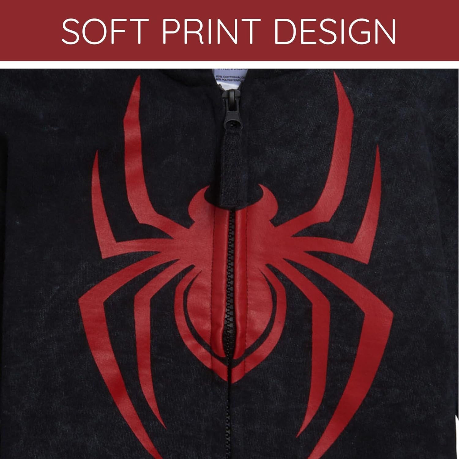 Marvel Spider-Man Fleece Matching Family Zip Up Cosplay Hoodie Toddler to Adult Sizes (2T - 2XL)