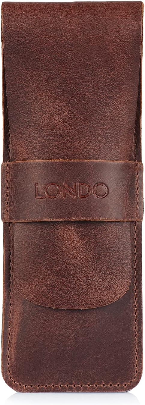 Leather Pencil Case - Pencil Pouch (Brown)